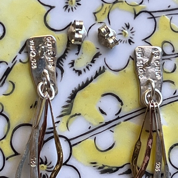 Robert Lee Morris Modernist Tendril Earrings - Picture 6 of 10